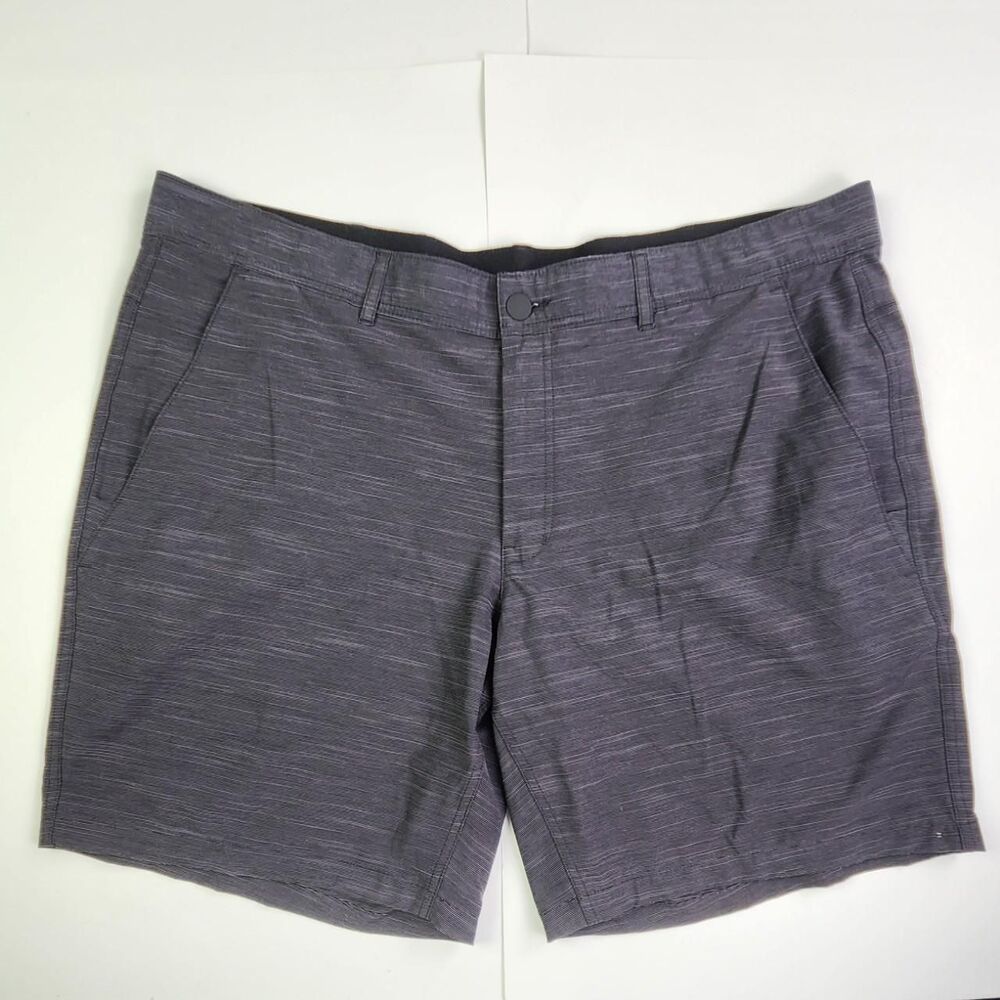George Men's Grey and Purple Shorts
